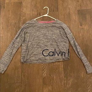 Calvin Klein Gray Long Sleeve Shirt